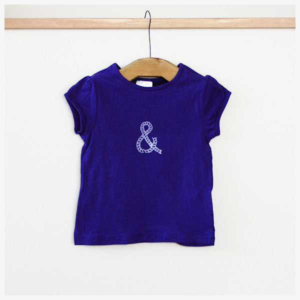 Rope ampersand Girls T-shirt Purple